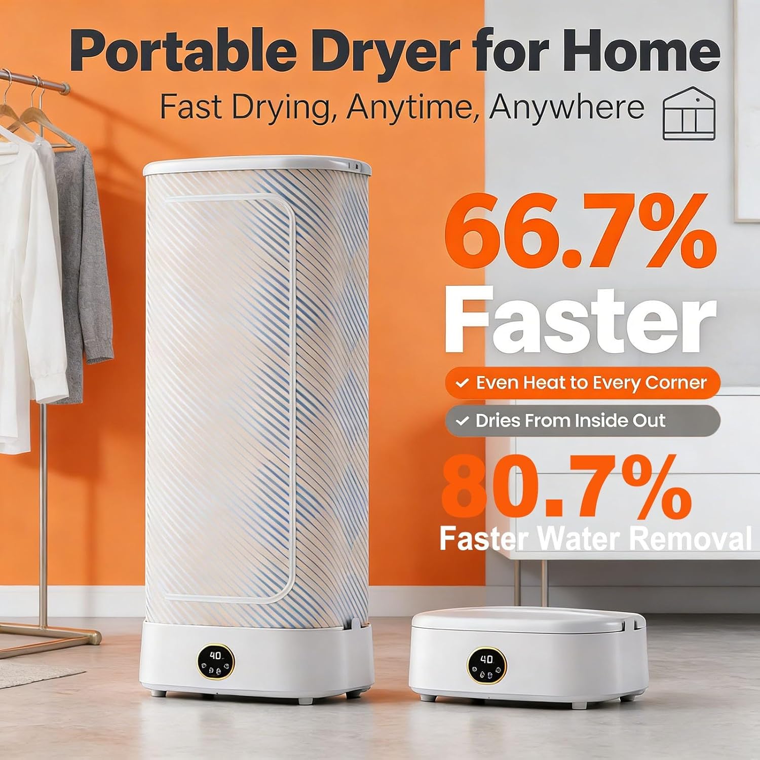 Automatic Ironing Machine Steam Closet Dryer Garment Steamer 1000W