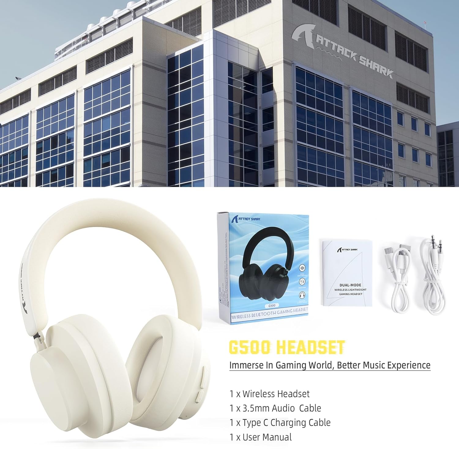 Noise Cancelling Bluetooth Over Ear Headphones Foldable Wireless Mic