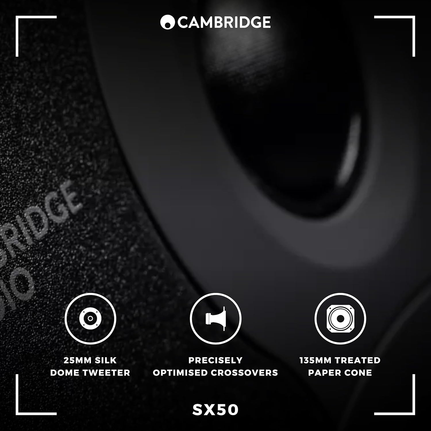 HiFi Bookshelf Speakers Pair Compact Passive Stereo Deep Bass
