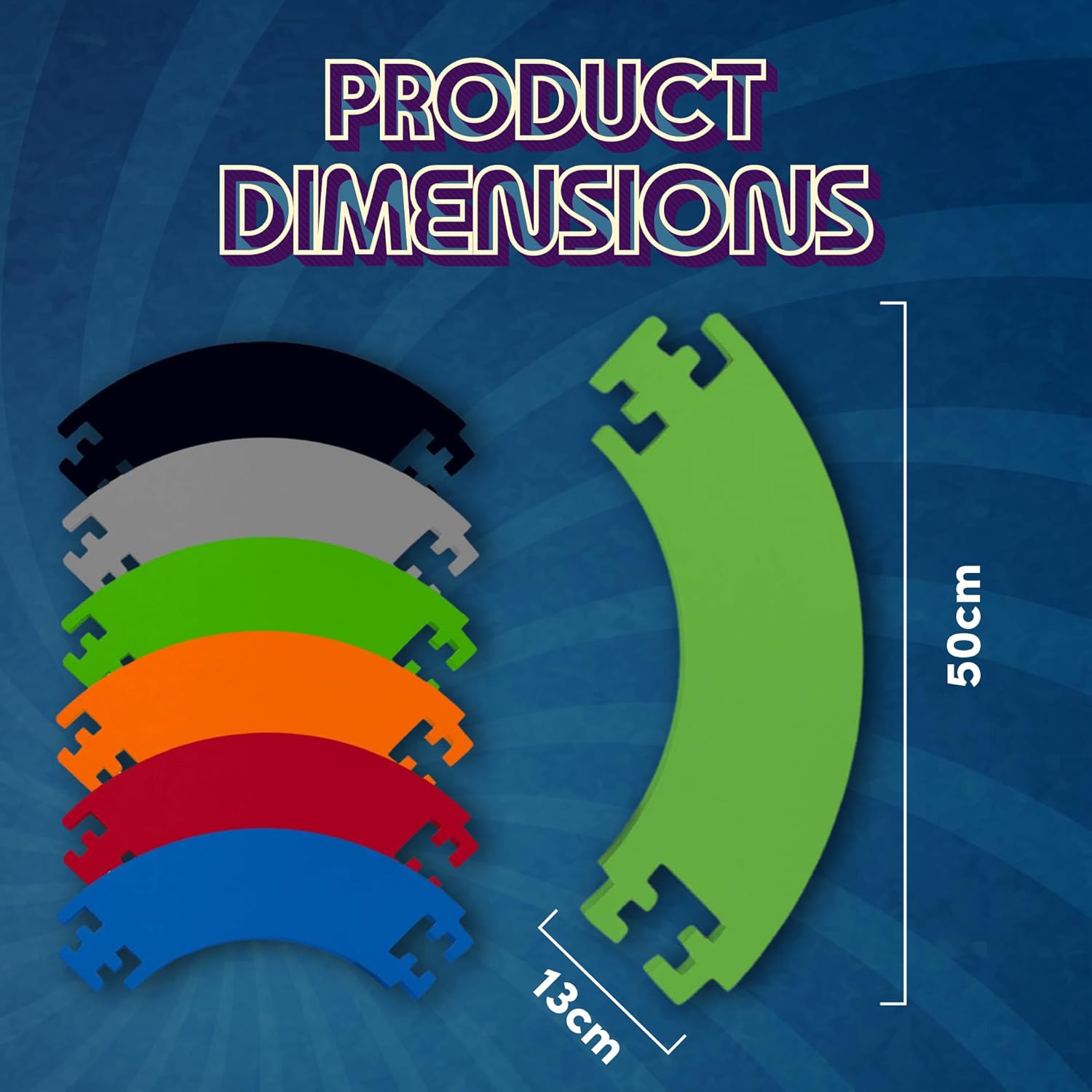 Dartboard Surround EVA Foam Wall Protector Blue Lightweight Durable