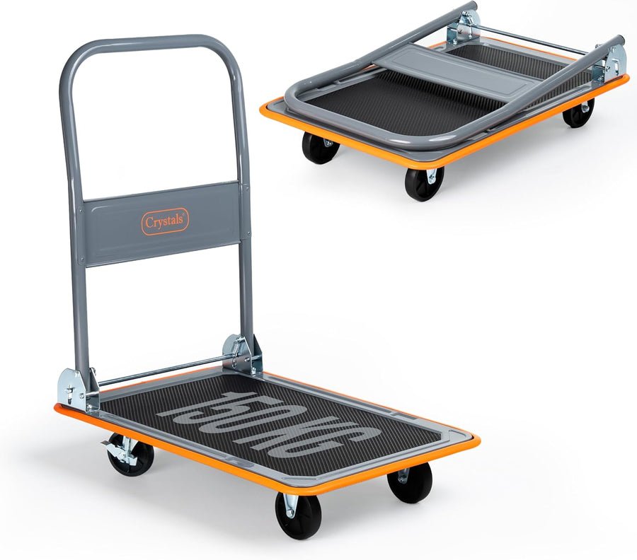 Heavy Duty Folding Platform Trolley 150KG Push Cart