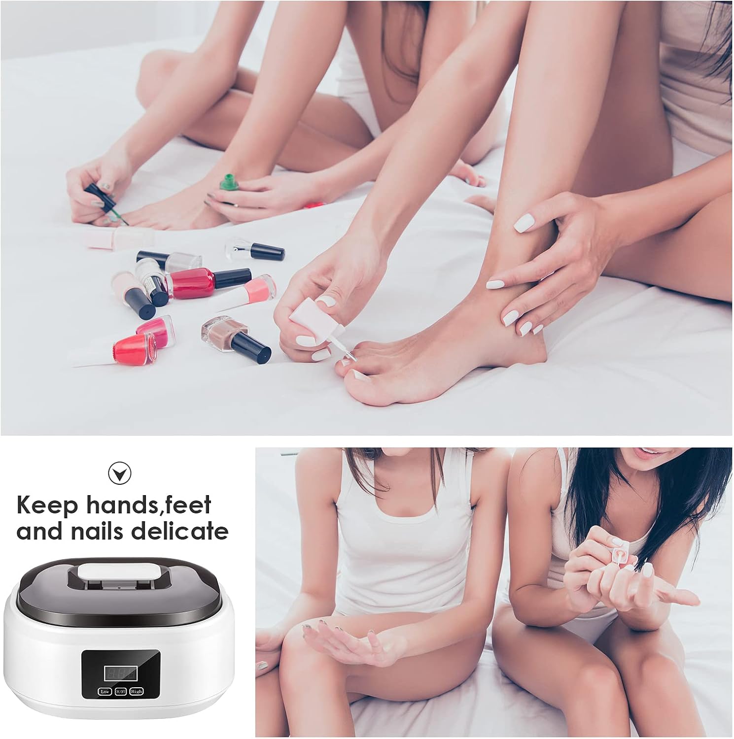 Paraffin Wax Machine Kit Hand Foot Spa Heater Touch Screen Set