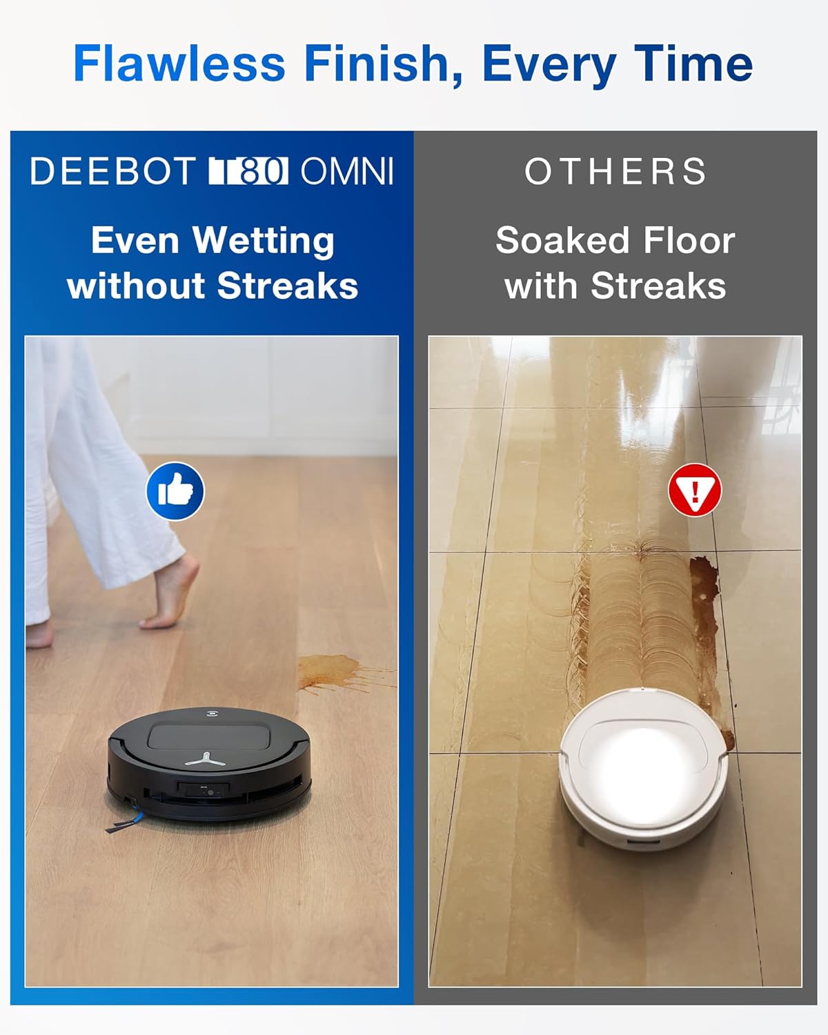 Robot Vacuum Mop Self Empty 18000Pa LiDAR Hot Wash Smart Clean