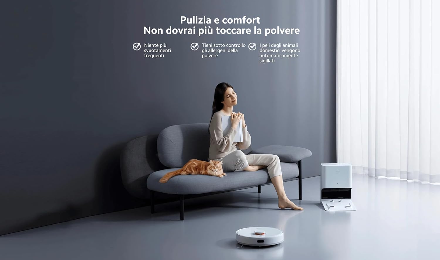 Robot Vacuum Self Empty Smart Mapping WiFi App Auto Clean