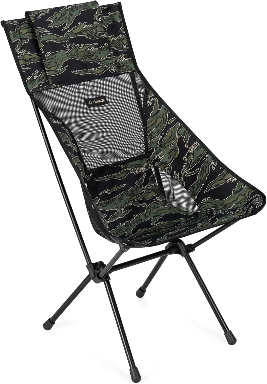 High Back Camping Chair Compact Foldable Camo