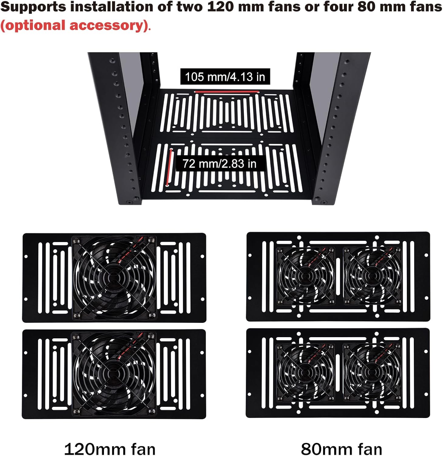 10in 12U Mini Server Rack Cabinet Black AV NAS Desktop