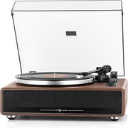 Bluetooth Vinyl Record Player Turntable with Built-In Speakers 33/45RPM
