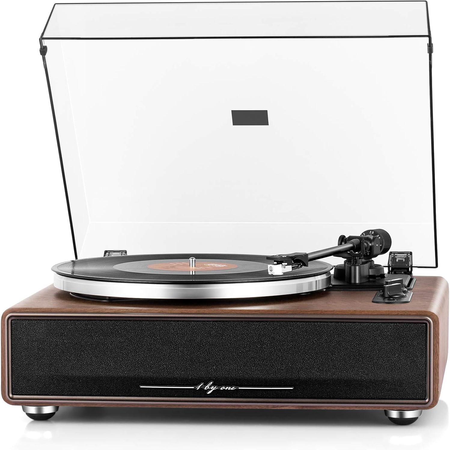 Bluetooth Vinyl Record Player Turntable with Built-In Speakers 33/45RPM
