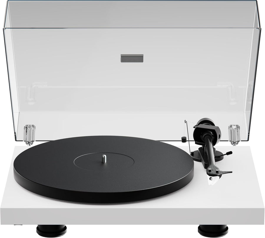 Audiophile Turntable Carbon Fiber Tonearm Satin White