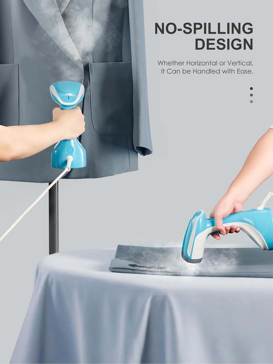 Handheld Garment Steamer 1200W 24g Steam 10oz Tank Fast