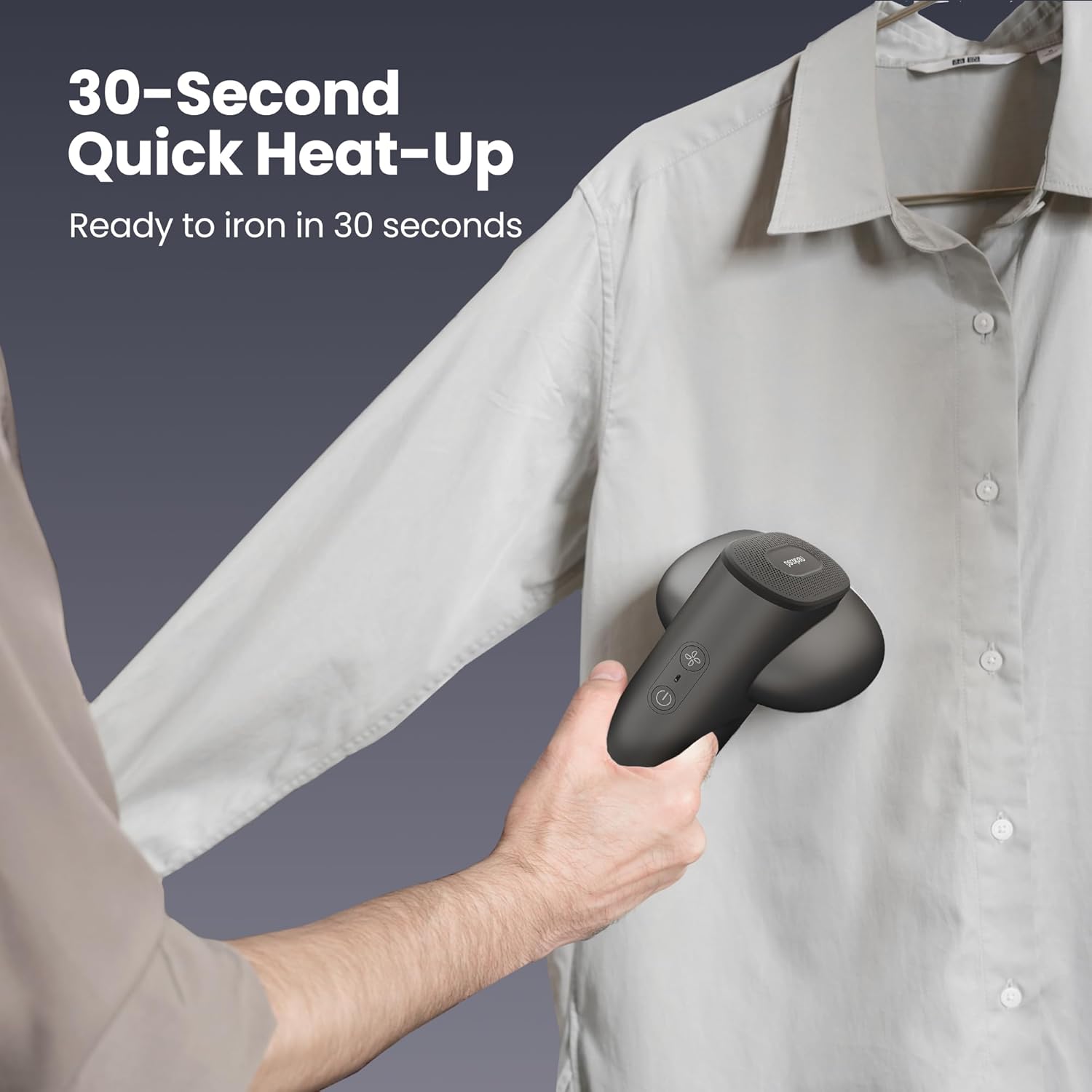 Vacuum Garment Steamer 2300Pa 2in1 Fast Heat Travel Iron