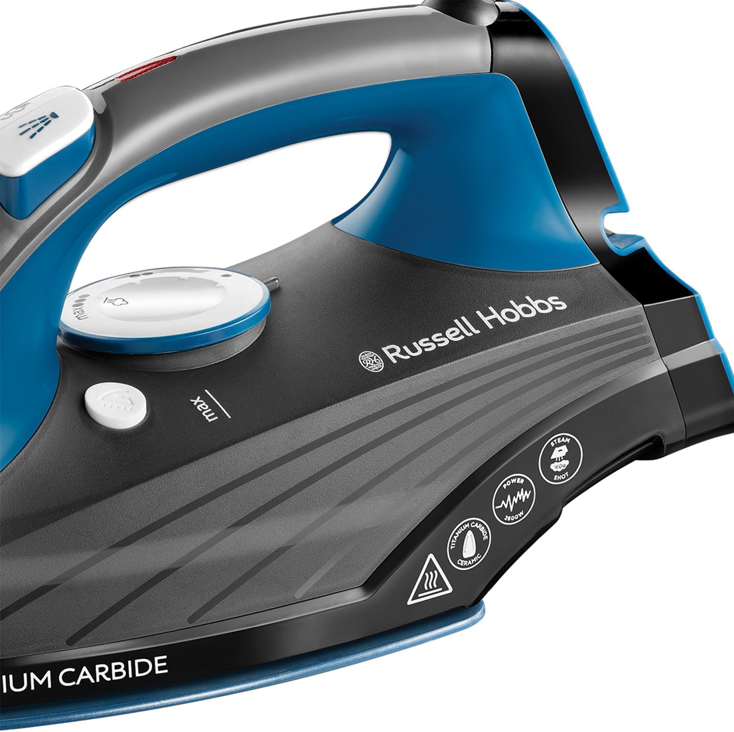 2600W Steam Iron 160g Steam Shot Titanium Ceramic Soleplate 330ml Tank