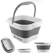 Collapsible Foot Bath Tub Acupressure Pedicure Basin Portable