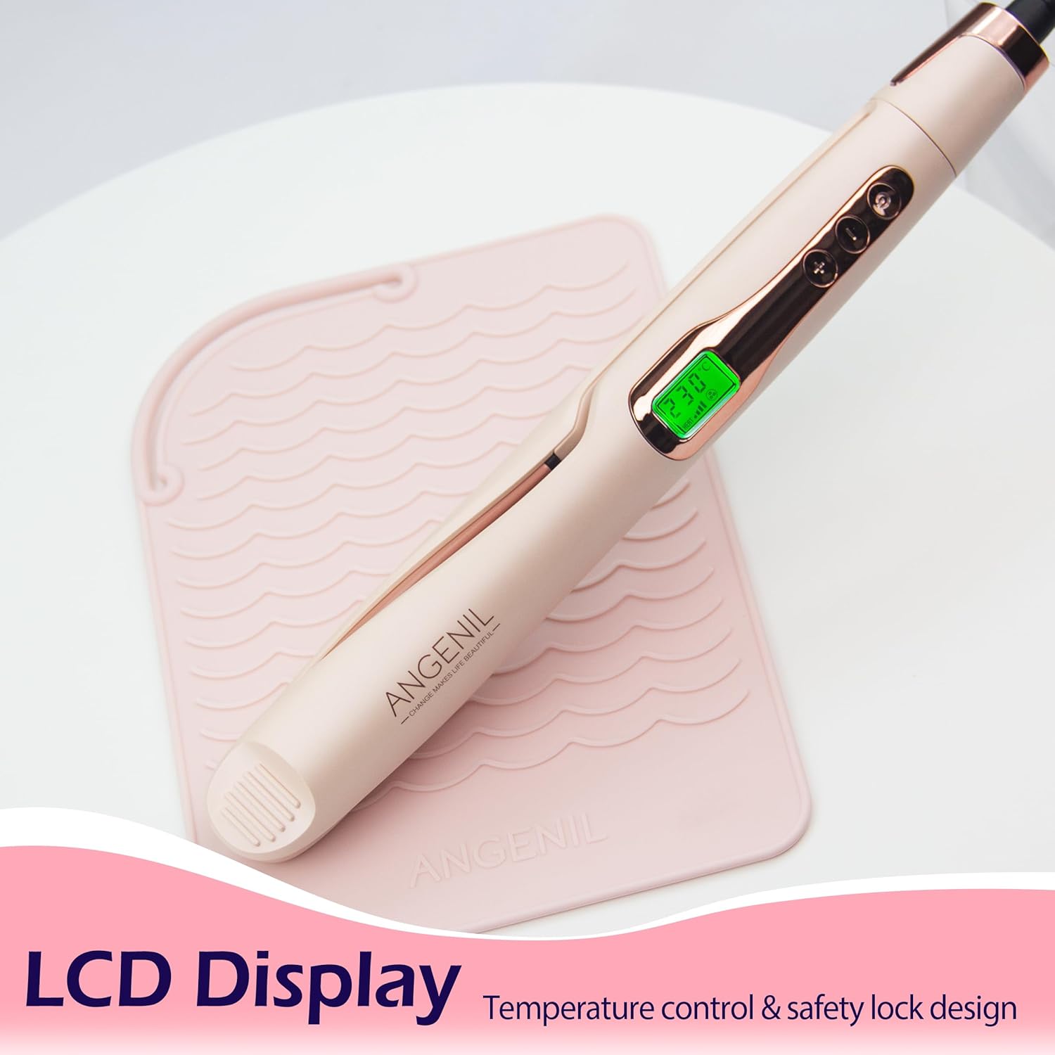 2 In 1 Hair Straightener and Curler Ceramic Tourmaline Flat Iron