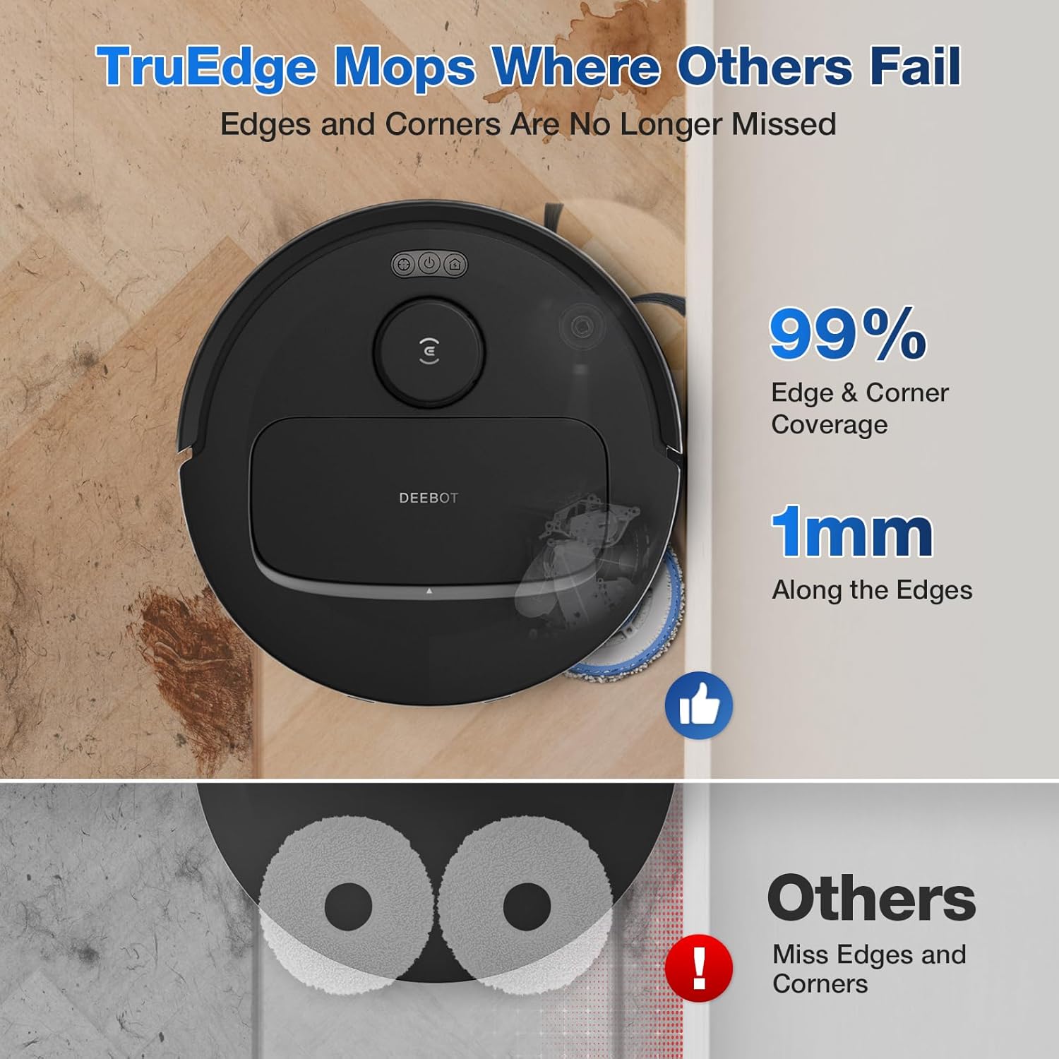 Robot Vacuum Mop 10000Pa Self Cleaning Station Hot Wash Dry