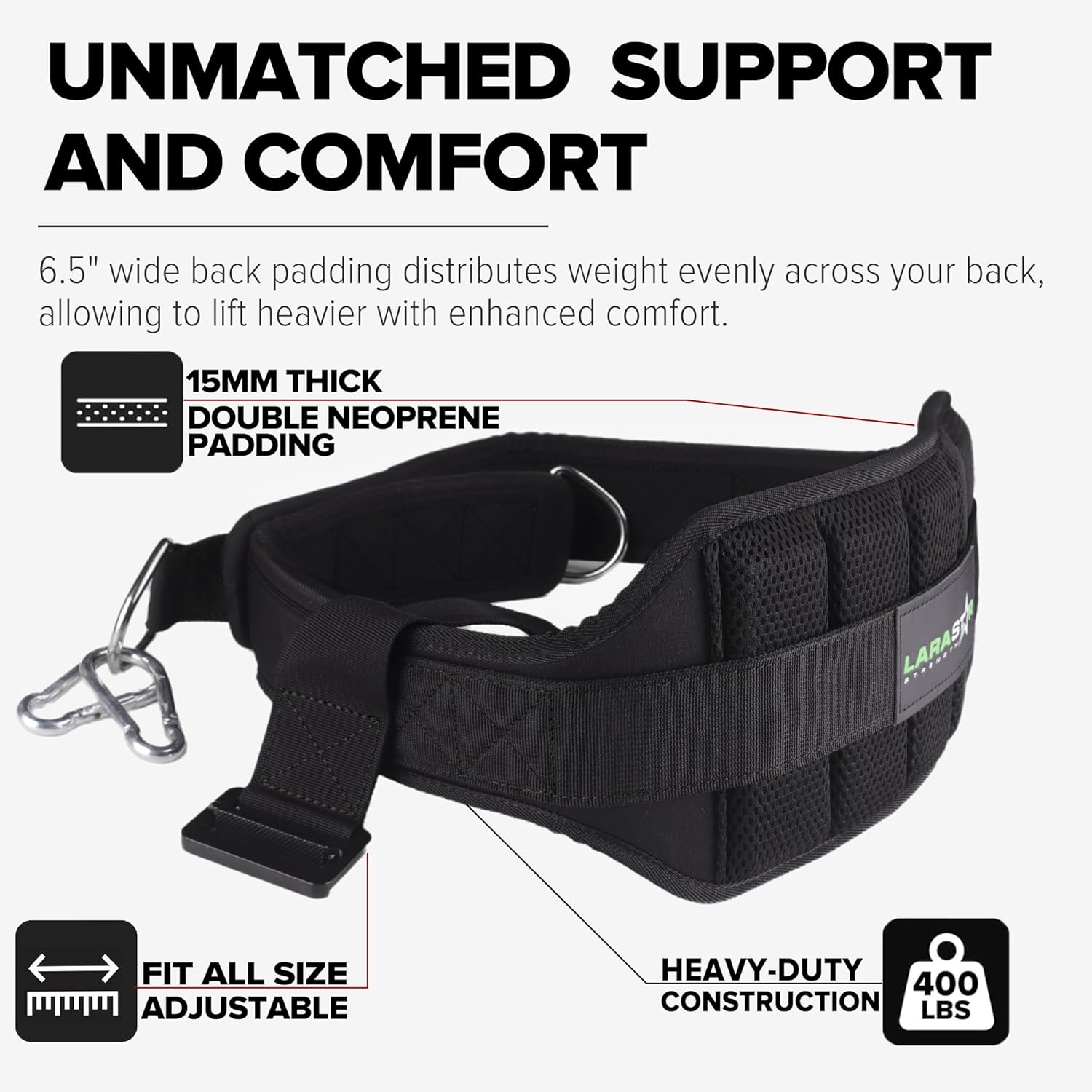 Dip Belt for Belt Squats Weighted Pull Up Powerlifting Belt