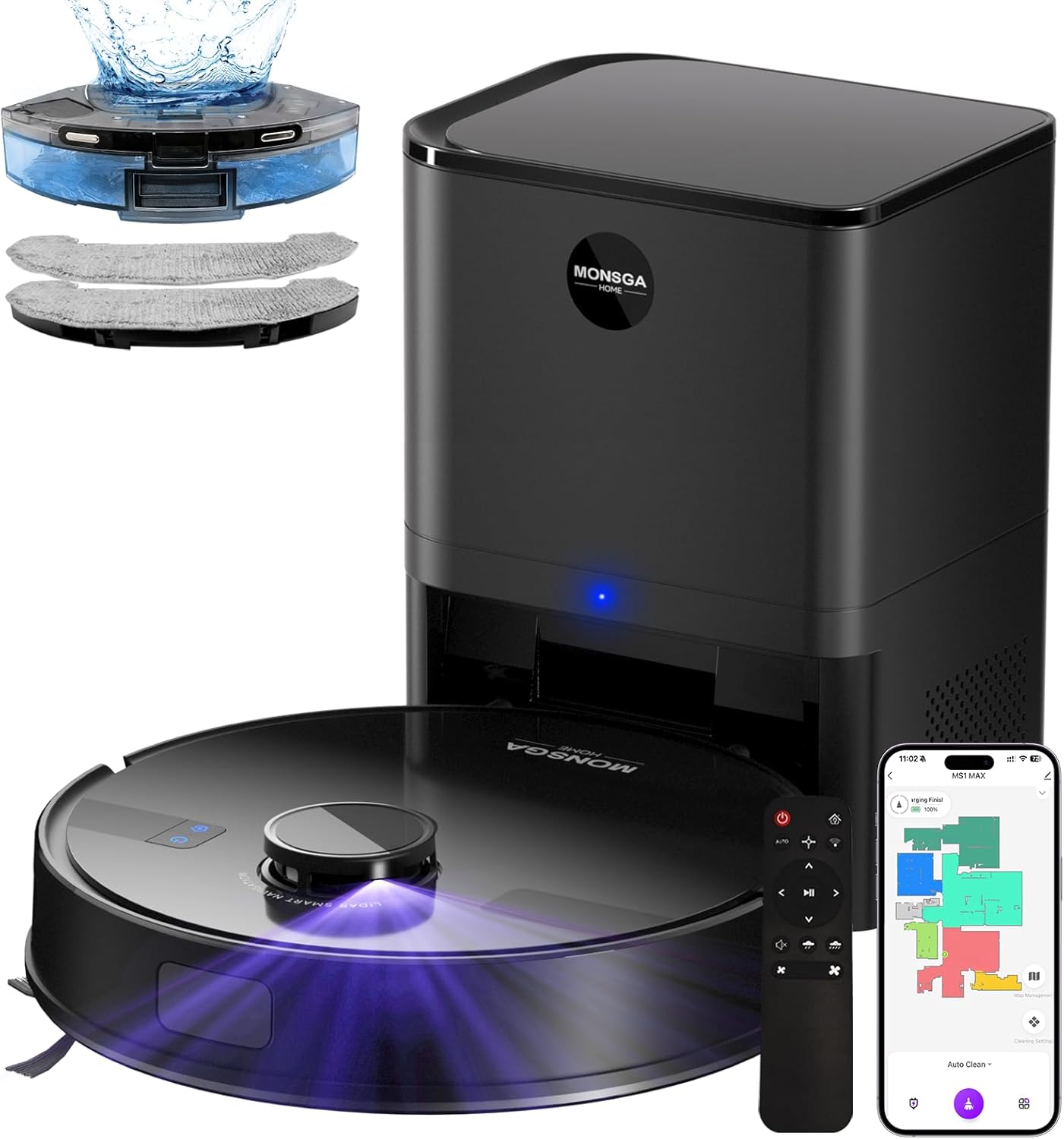 Robot Vacuum Mop 7000Pa Self Empty LiDAR Smart Cleaner