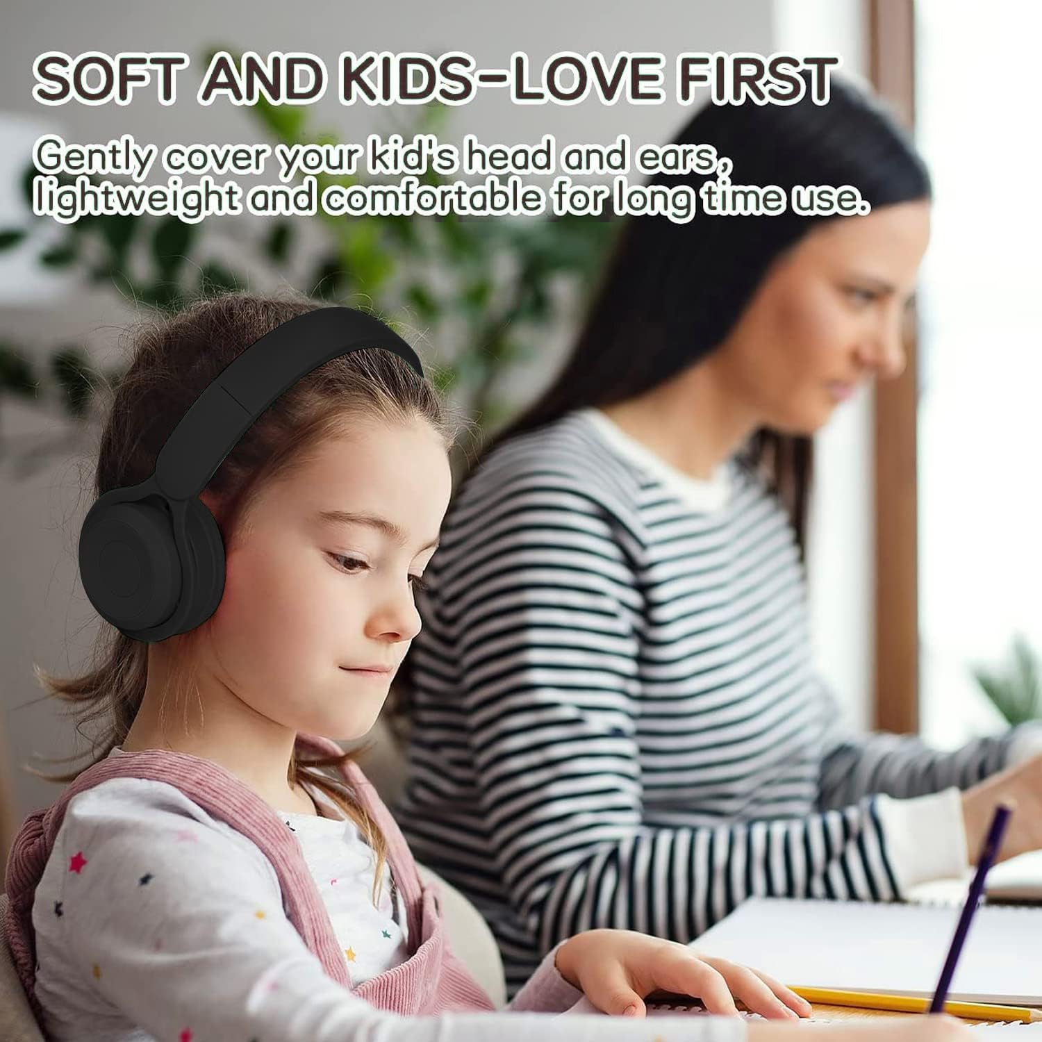 Wireless Over Ear Bluetooth Headphones 30H Playtime Foldable