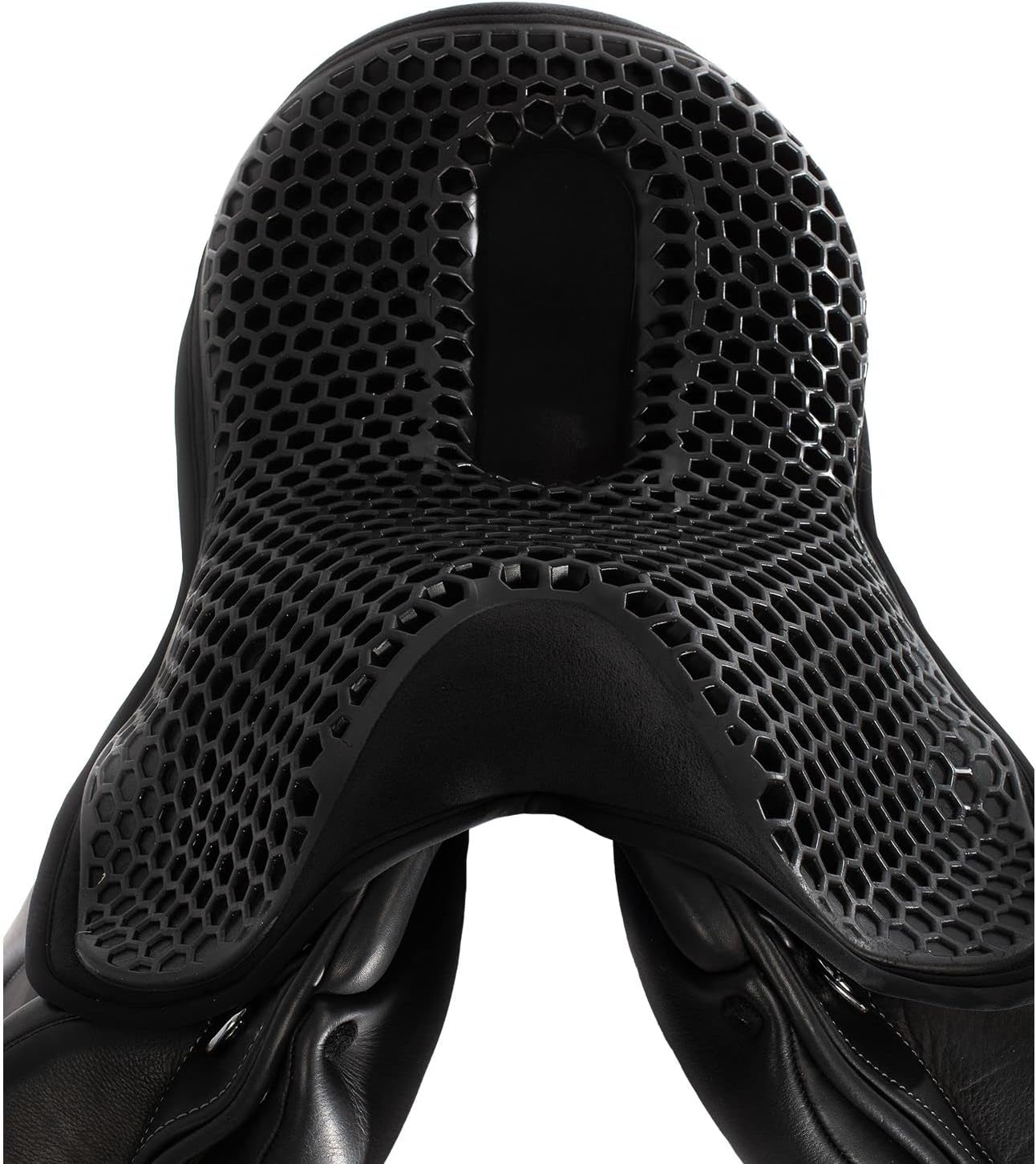 Black Dressage Gel Seat Cushion 20mm Size M Coccyx Relief