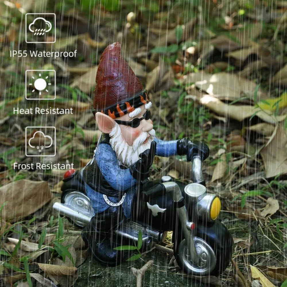 Funny Garden Gnome Statue Naughty Resin Outdoor Lawn Decor