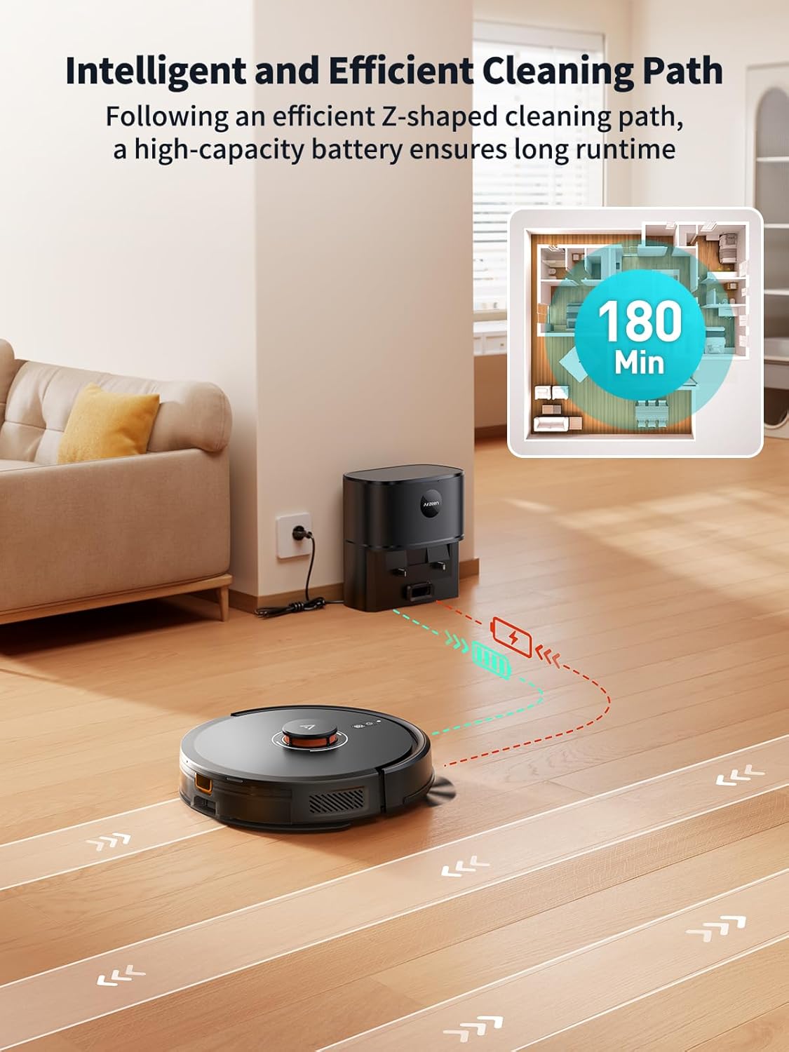 Self Empty Robot Vacuum Mop 8000Pa LiDAR Smart Cleaner