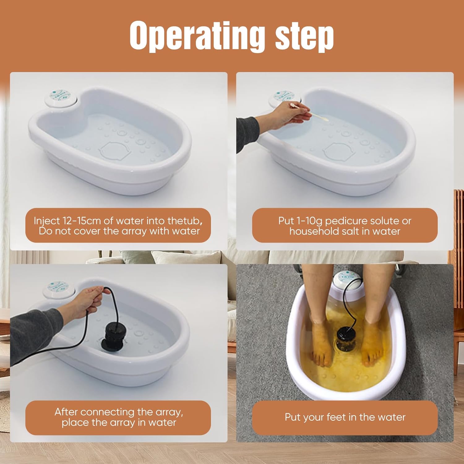 Ionic Foot Spa Detox Bath with Basin Ion Therapy Foot Soak Relax