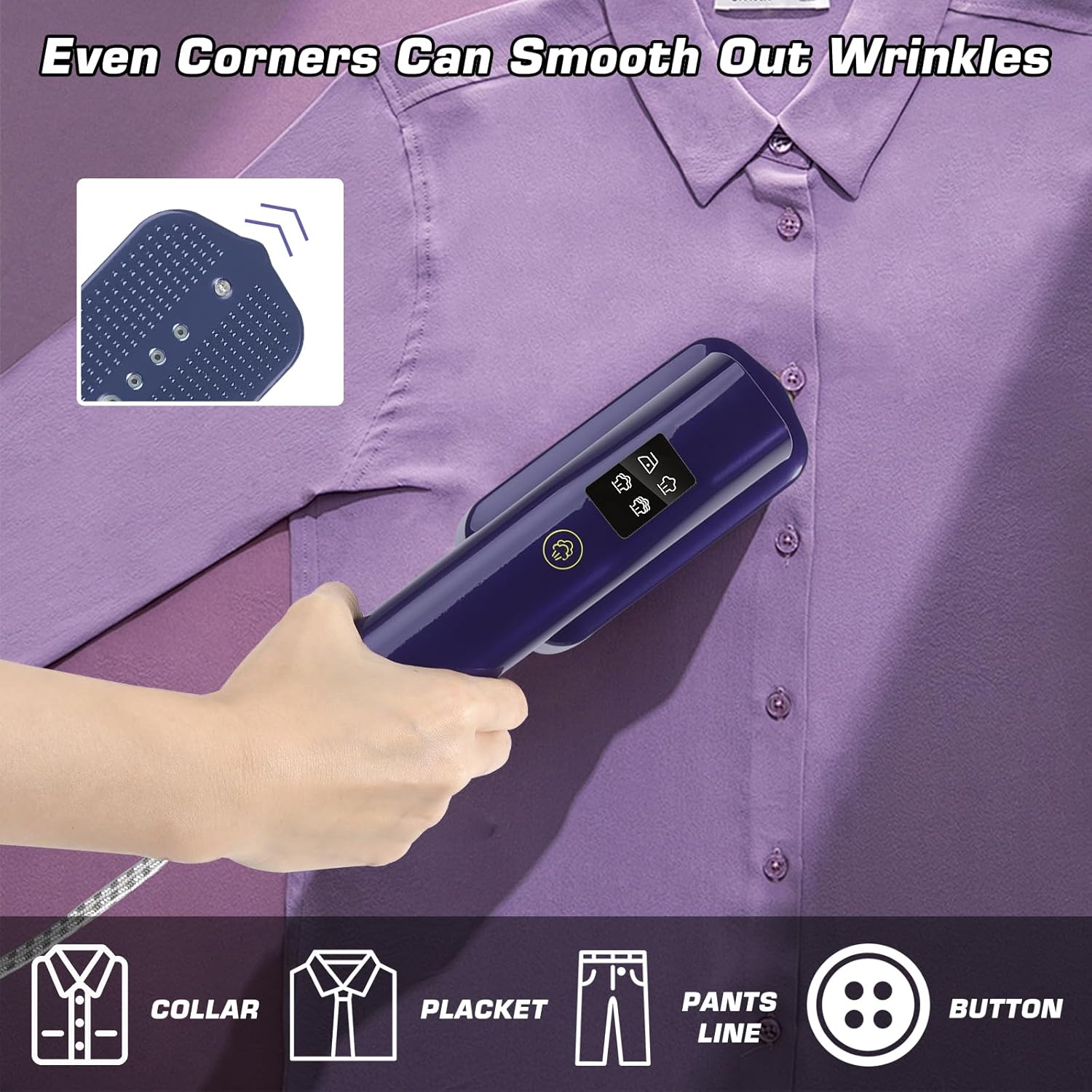 Travel Steam Iron 2 In 1 Portable Garment Steamer Fast Heat 100ml