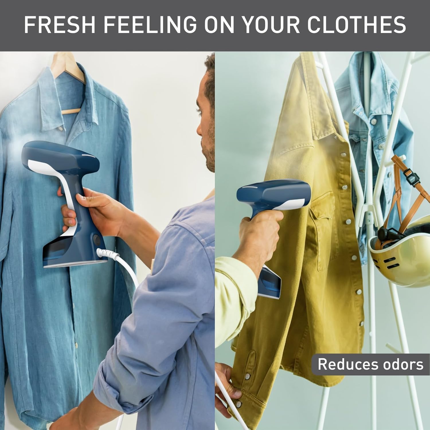 Handheld Clothes Steamer Fast Heat 25g Steam Portable Fabric