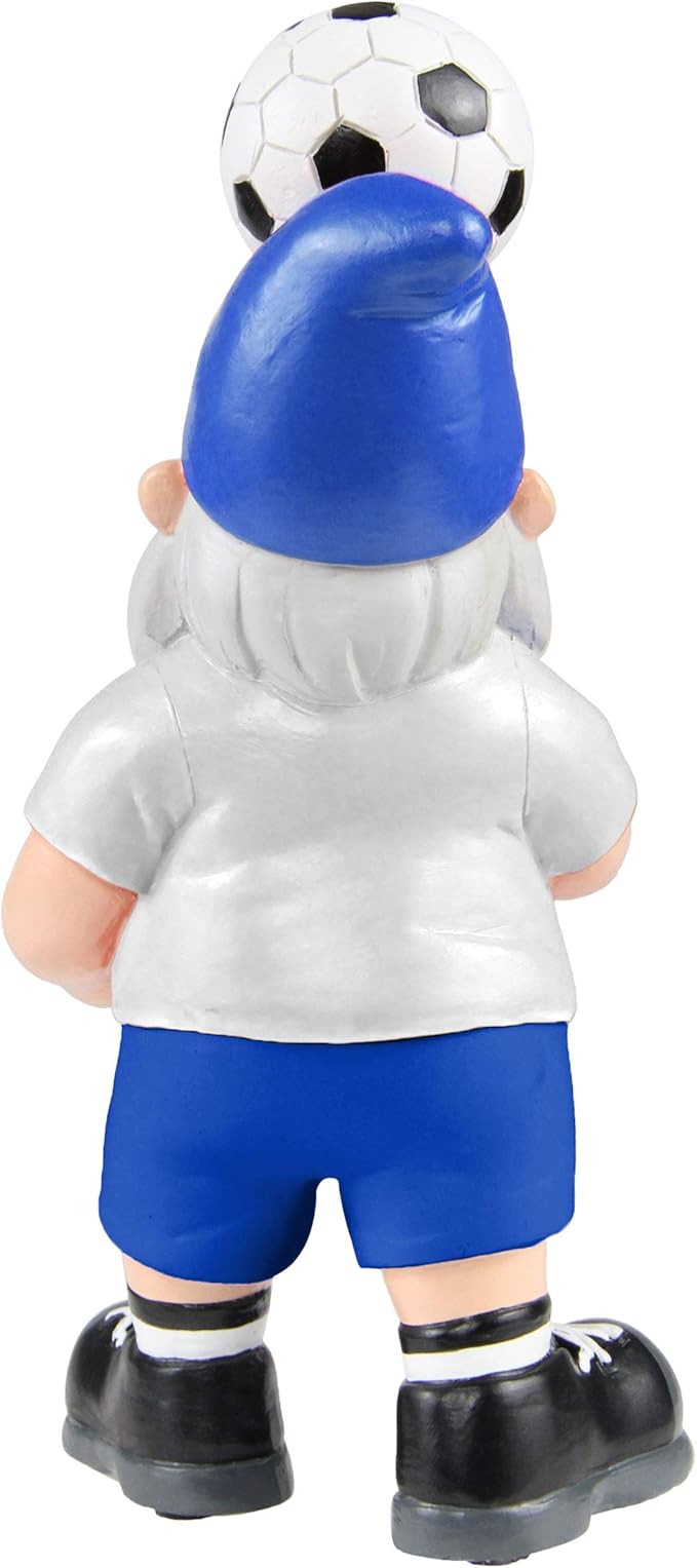 England Soccer Gnome Statue Football Fan Garden Decor 20cm