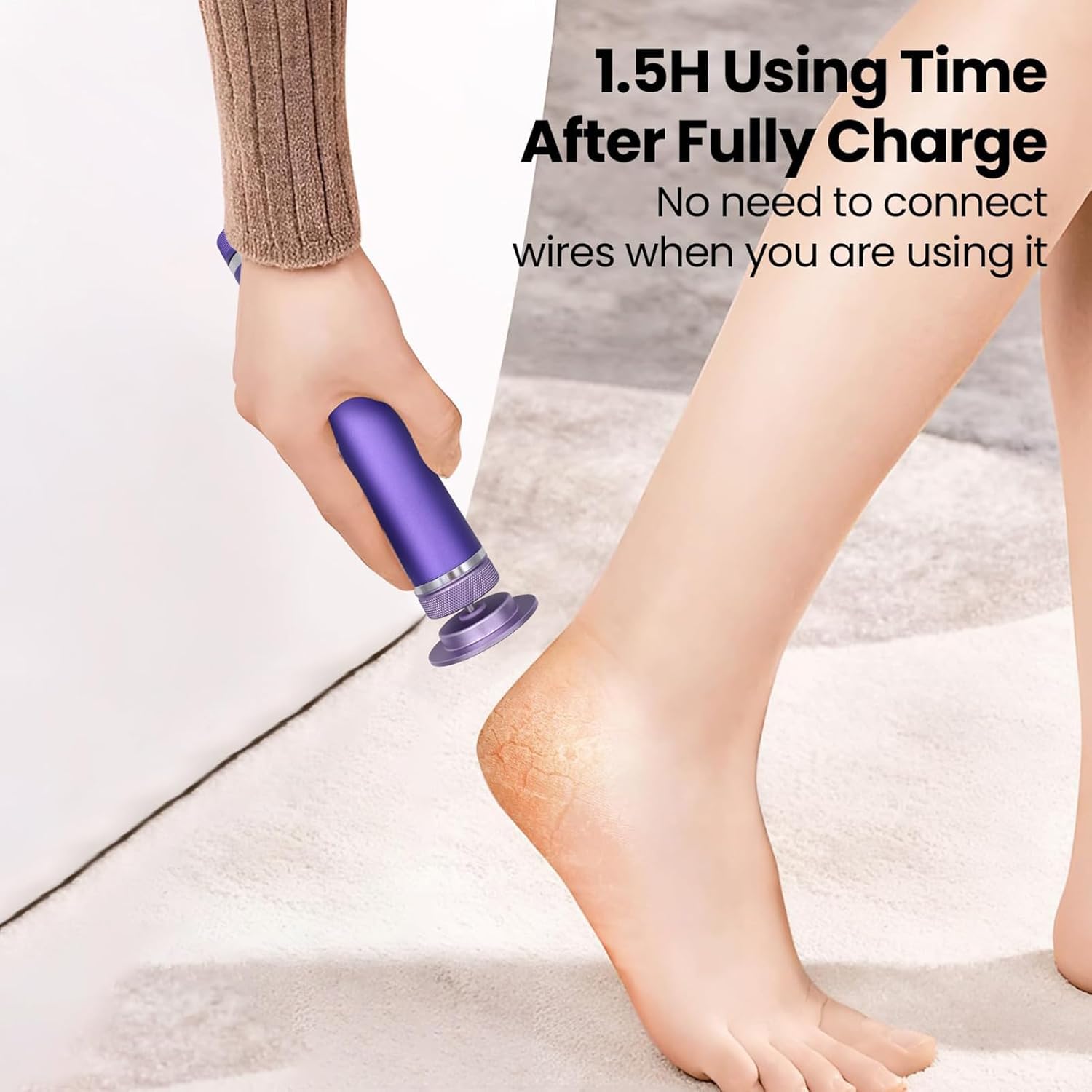 Electric Callus Remover Rechargeable 12 Speed Foot Grinder Kit