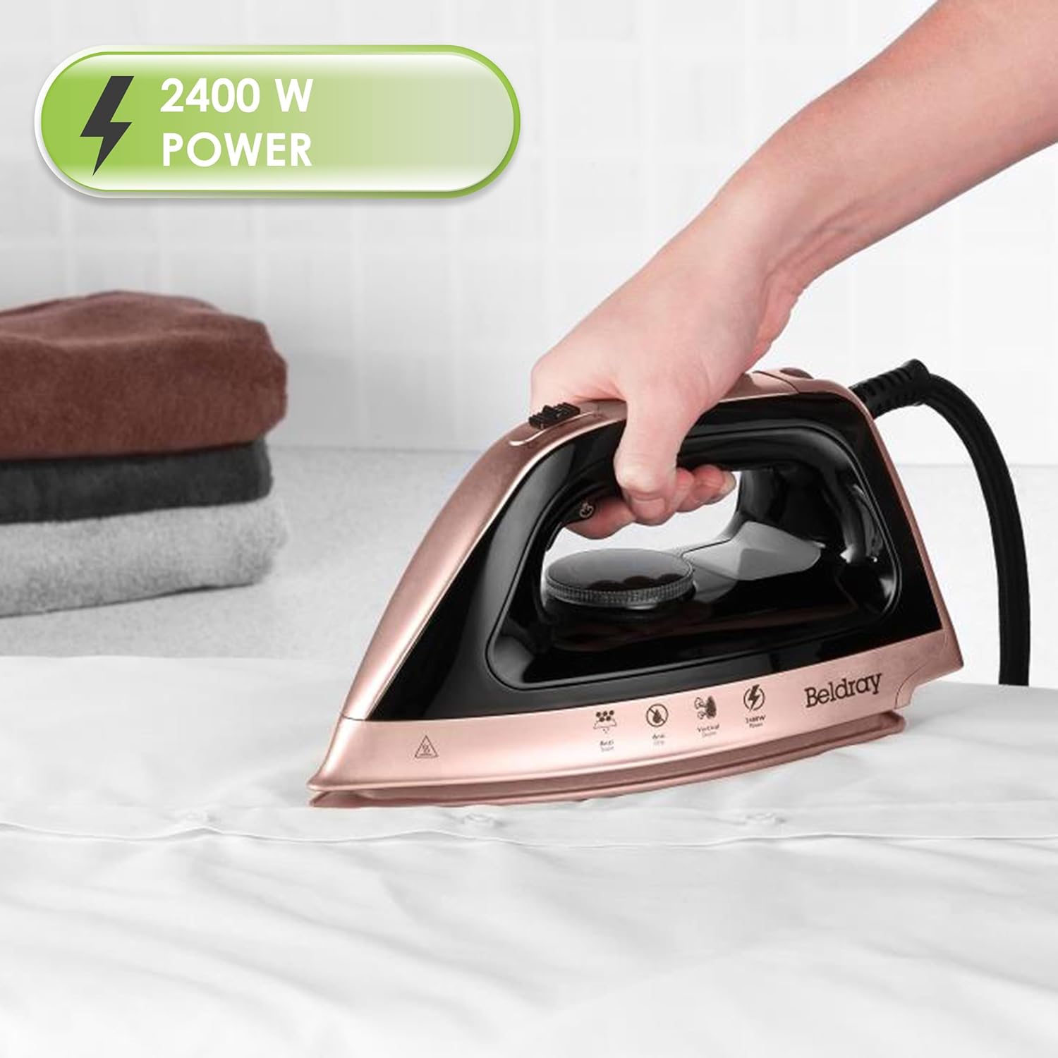 Steam Generator Iron 2400W Powerful Steam Burst 1.2L Tank Vertical Steam