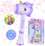 Unicorn Bubble Wand LED 10000 Girls Party Toy Purple