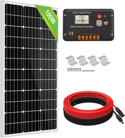 100W Solar Panel Kit 12V Off Grid RV Boat Battery Charger