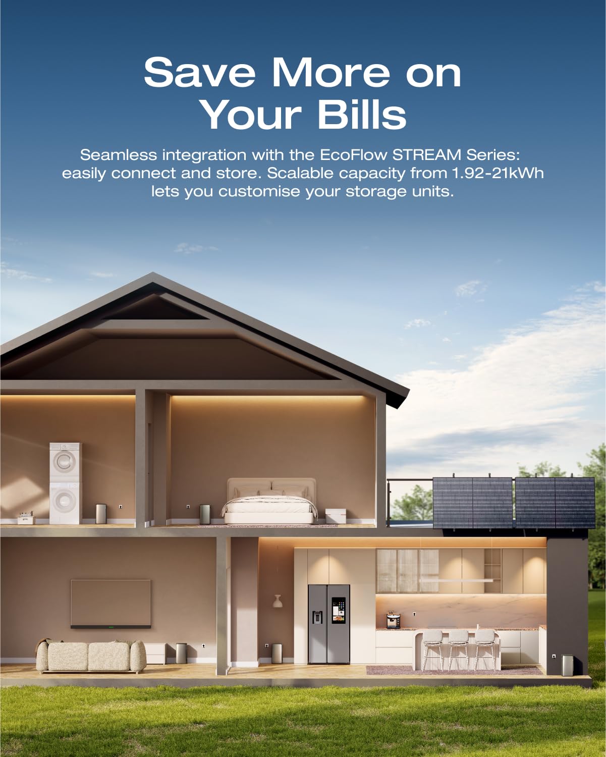 800W Balcony Solar System Kit 2x400W Panels Micro Inverter WiFi