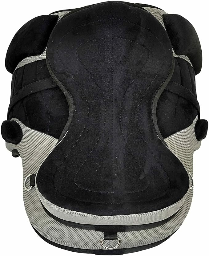 Treeless English Horse Saddle 13 Inch Gray Tack Set