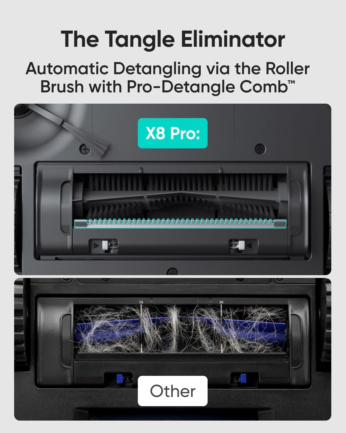 Robot Vacuum Mop Self Empty 8000Pa Twin Turbine Pet Hair