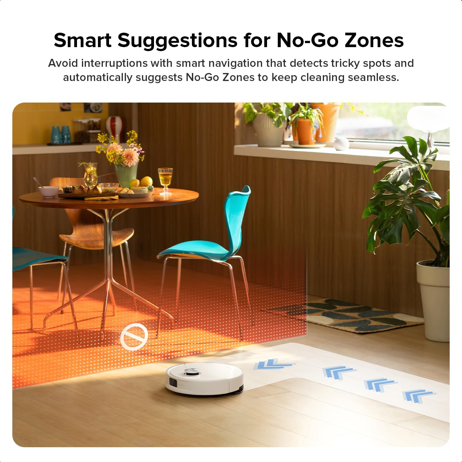 Robot Vacuum Mop 10000Pa LiDAR Mapping Auto Lift Mop Pet Hair