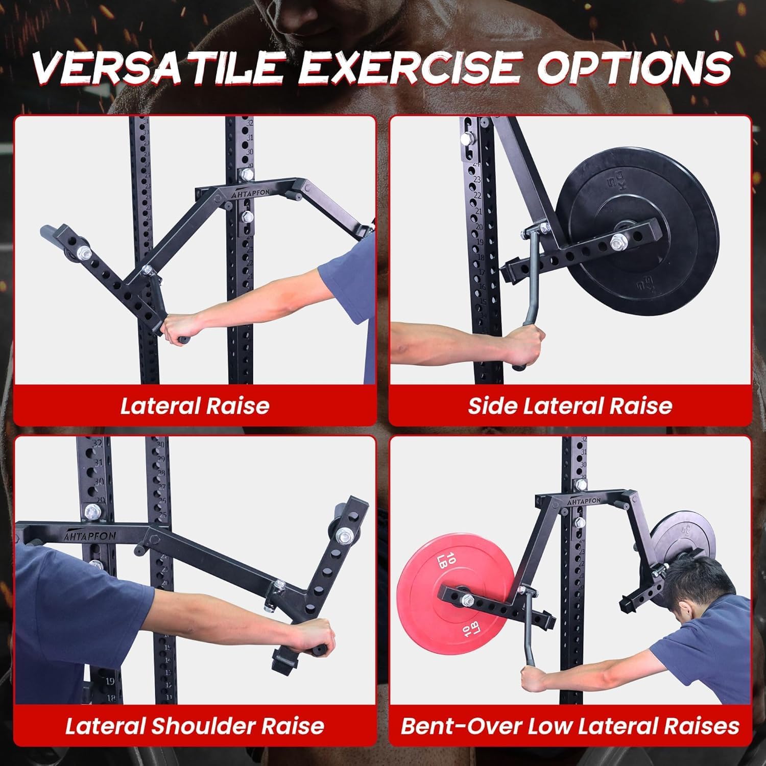 Power Rack Lateral Raise Attachment Shoulder Training Machine