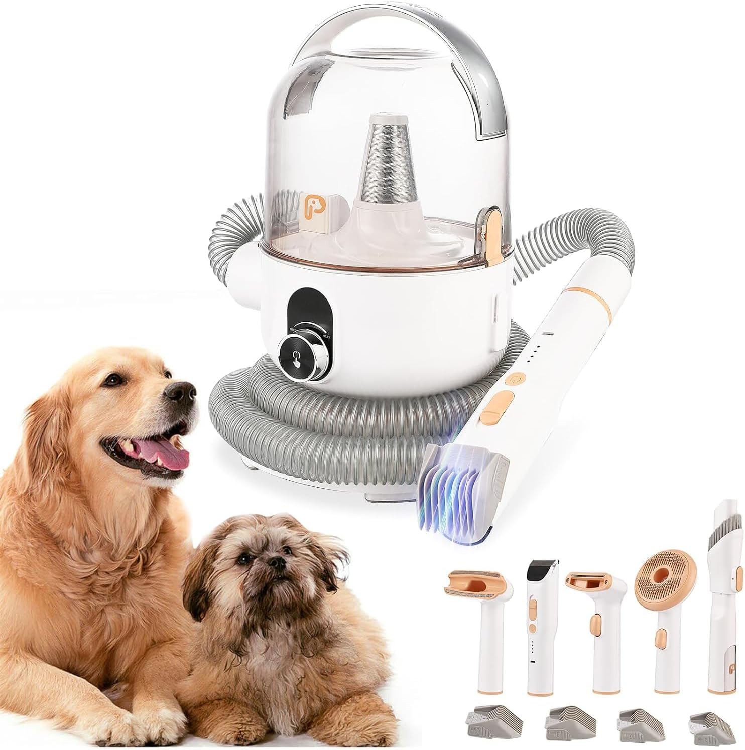 Pet Grooming Vacuum 13400Pa 5 in 1 Dog Hair Remover 2L Quiet
