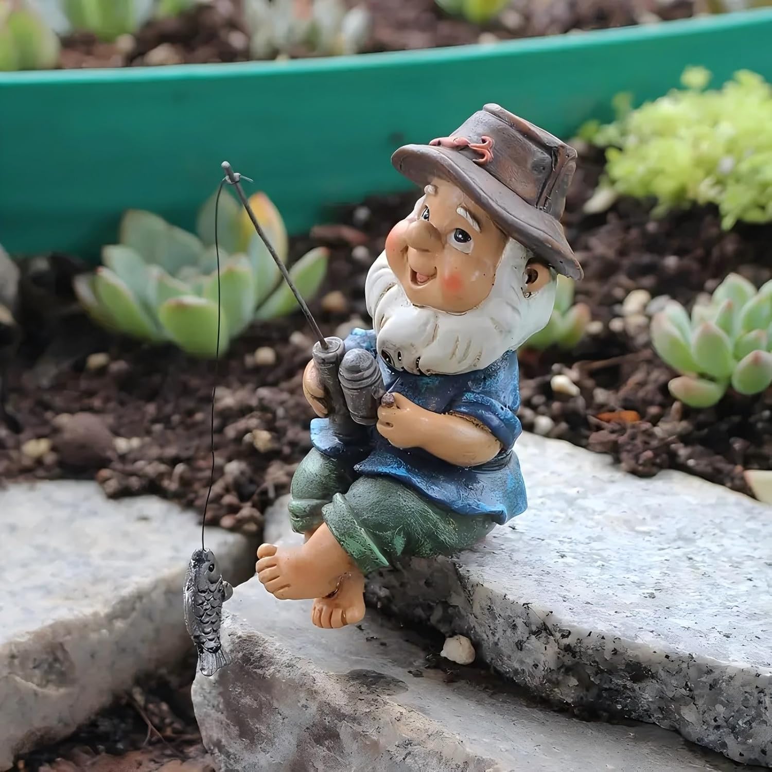 Funny Garden Gnome Statue Naughty Resin Outdoor Patio Decor