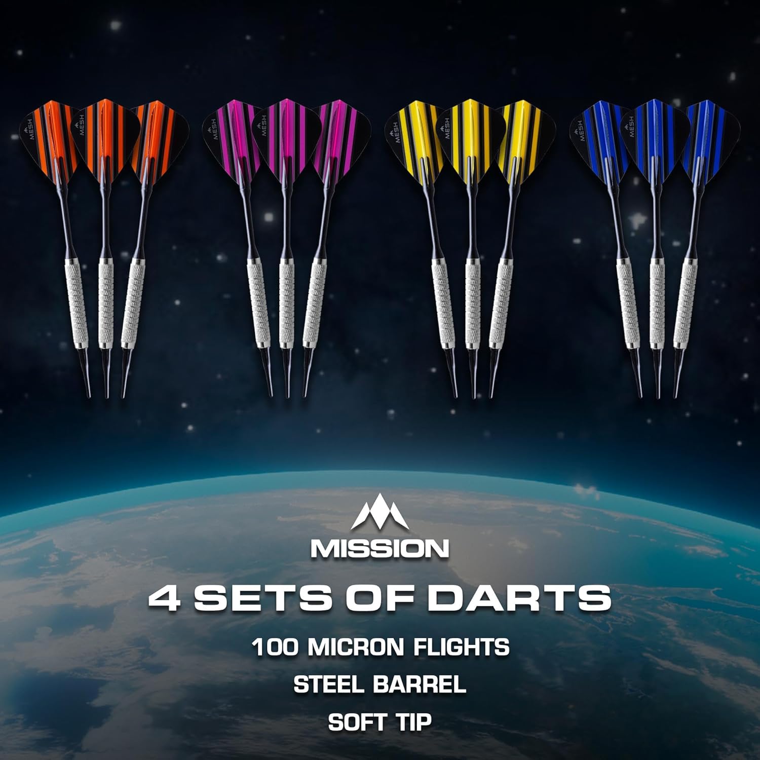 Electronic Dartboard Soft Tip 28 Games 16 Players 4 Sets Darts