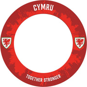 Dartboard Surround Wall Protector Red Durable 68cm Dart Board