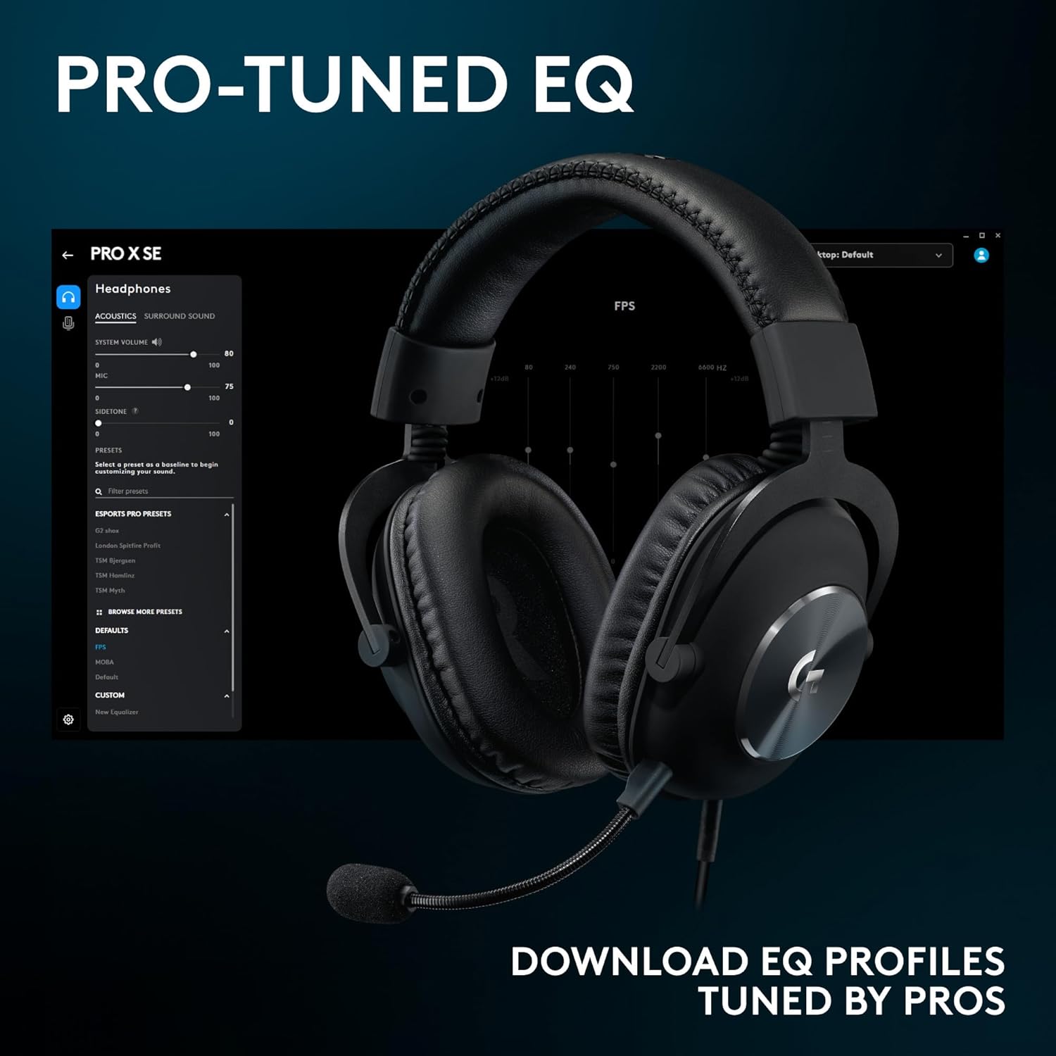 Wired Gaming Headset 7.1 Surround Sound Detachable Mic 50mm Drivers