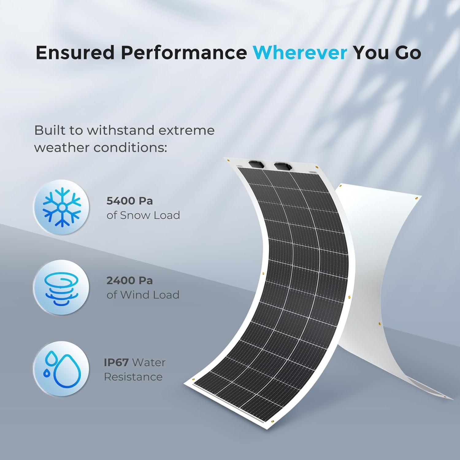 100W Ultra Flexible Solar Panel 12V RV Boat Roof ETFE