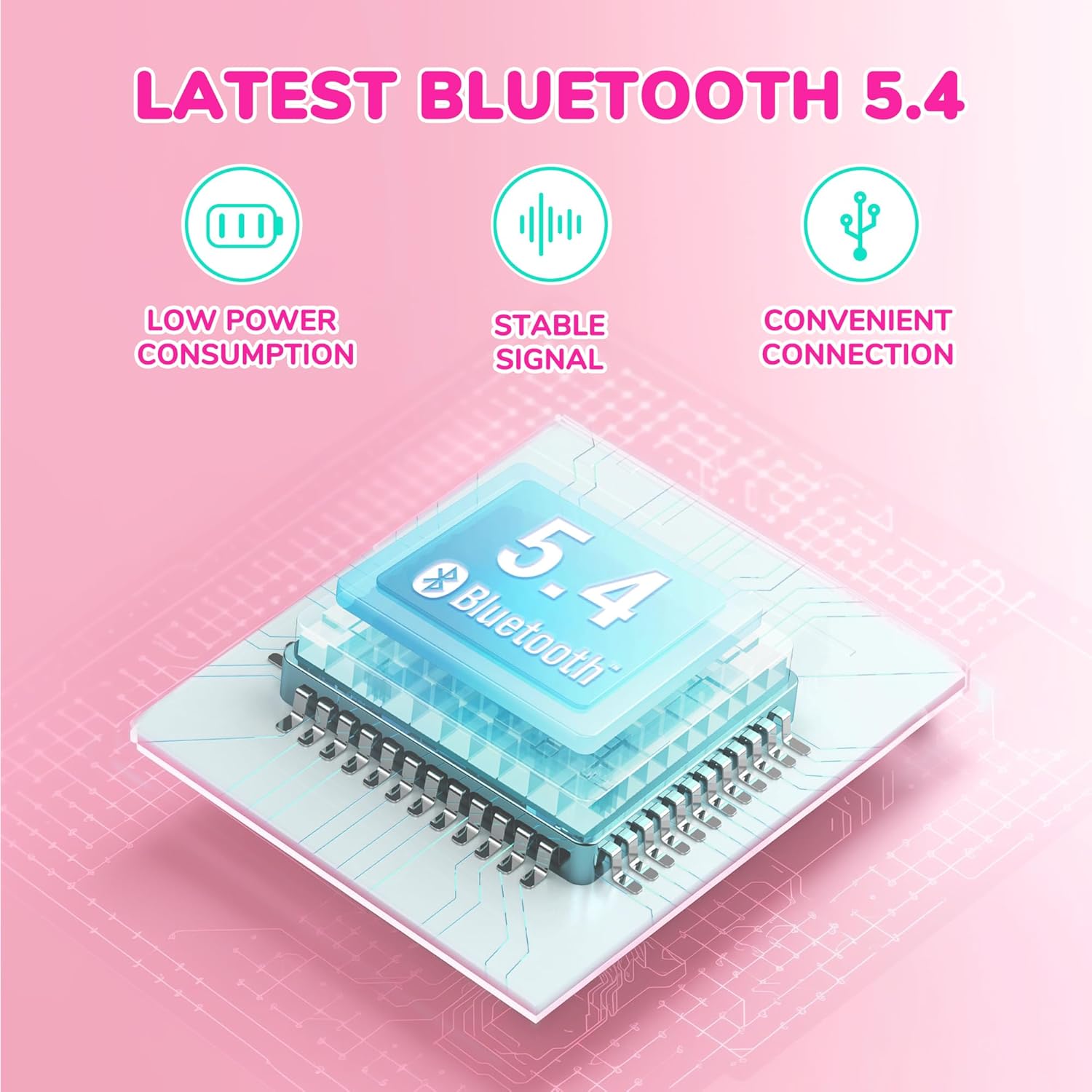 Kids Bluetooth Headphones Safe Volume 60 Hour Battery With Mic