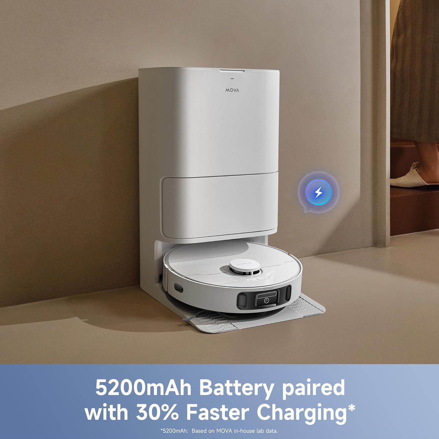 Robot Vacuum Mop 19000Pa Auto Empty 75 Days Hot Air Drying