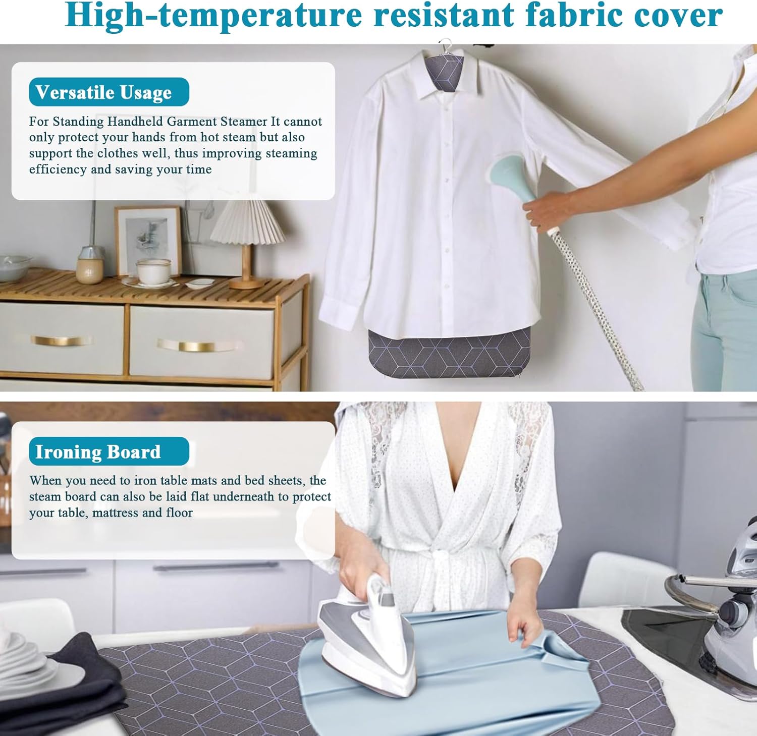 Hanging Garment Steamer Board 35x17 Foldable Ironing Pad