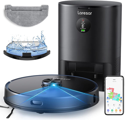 Robot Vacuum Mop Combo Self Empty 4000Pa LiDAR Smart Mapping App