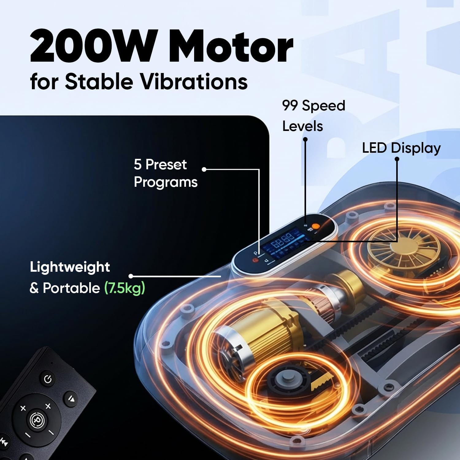 Vibration Plate Exercise Machine Whole Body Workout 99 Speeds