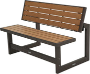 Convertible Garden Bench to Picnic Table Outdoor Seat 140cm